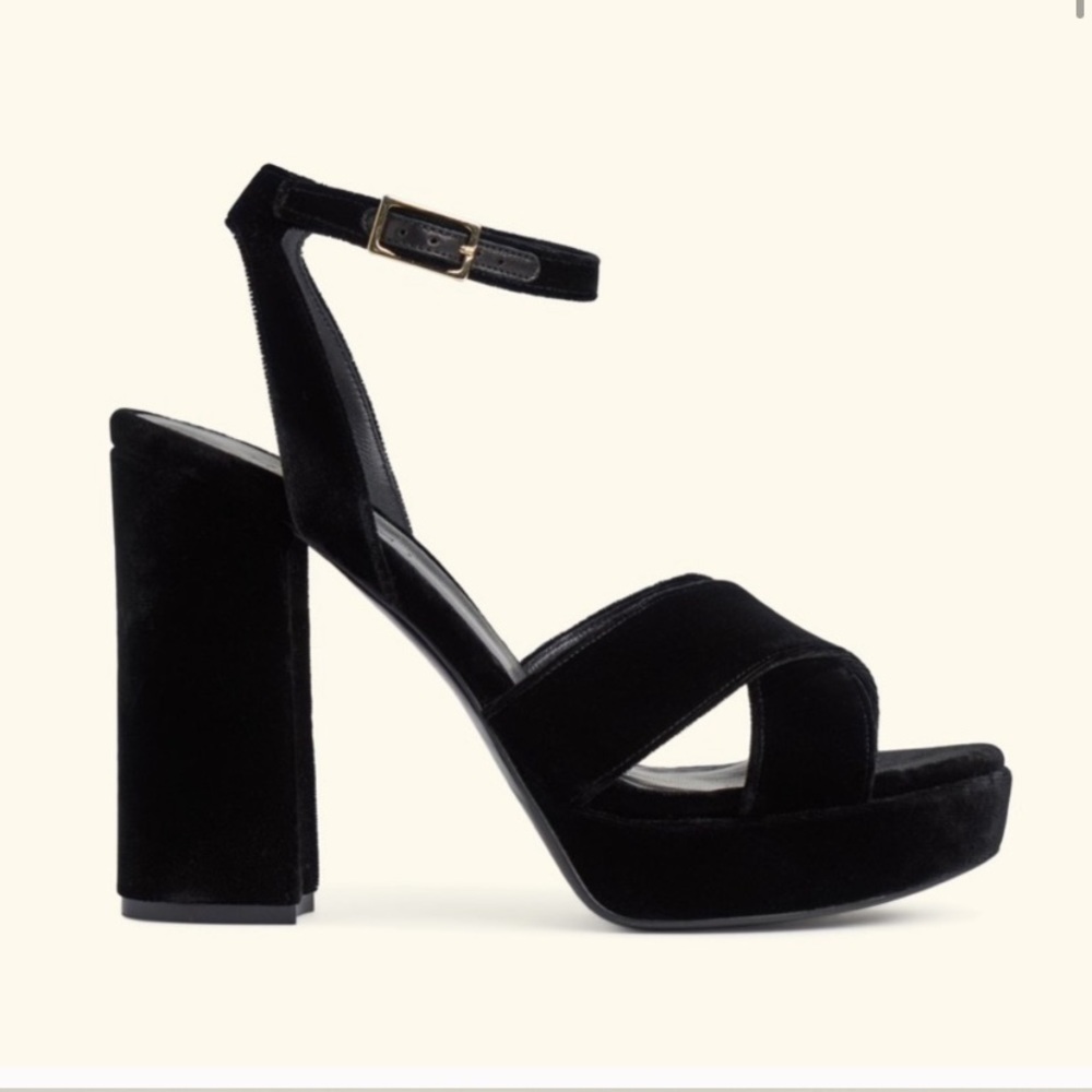 M. Gemi Scultura Velvet Heels *RARE!*